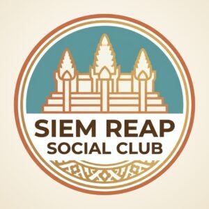 Siem Reap Social Club — circular Angkor temple badge logo